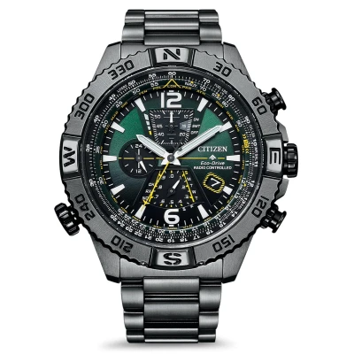 Afbeelding van Citizen Promaster Navihawk A T AT8227 56X Horloge Staal Grijs Ø 48 mm