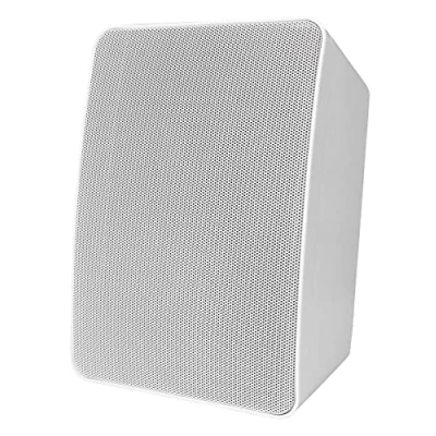 Afbeelding van E Lektron M 255 100V ELA / 8Ohm luidsprekerbehuizing wit + muurbeugel voor achtergrondmuziek en aankondigingen (wit)