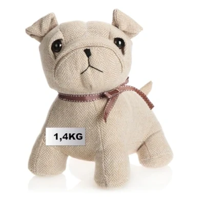 Afbeelding van COM FOUR® deurstopper, zware schattig hondendesign, functionele accessoires voor thuis, raam en ideaal tocht (Bella hond)