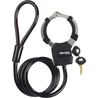 Image de MASTER LOCK Câble Antivol a Clé avec Menotte 1 m