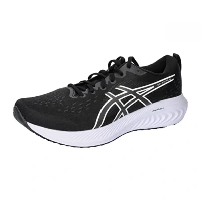 Afbeelding van Asics Gelexcite 10 Hardloopschoenen neutraal, Heren, Maat: 50.5, Black/white Textiel/ synthetisch