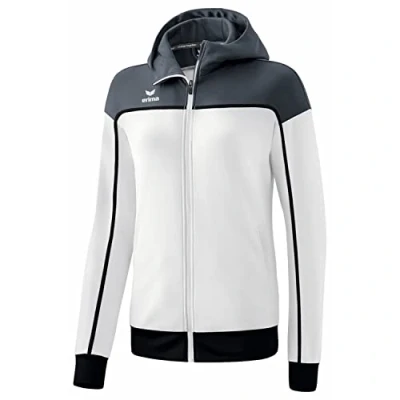 Afbeelding van CHANGE by erima trainingsjack met capuchon dames wit/slate grey/zwart