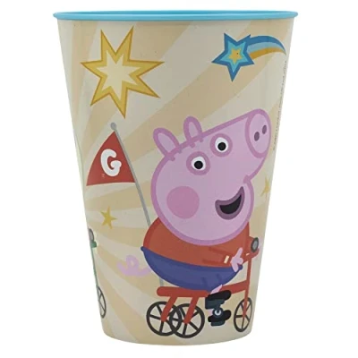 Afbeelding van Stor Peppa Pig herbruikbare plastic beker 430 ml