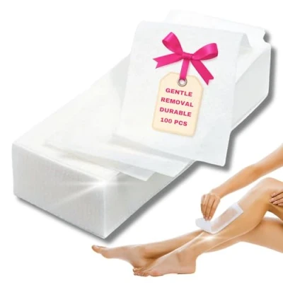 Afbeelding van LALILL 100 stuks vlieswaxstrips voor waxen en suikerpasta, ontharing van het gezicht, lichaam, waxstrips