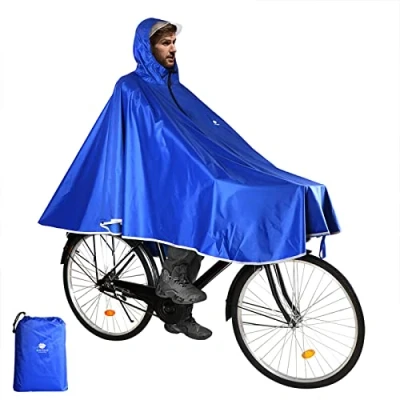 Afbeelding van Anyoo Waterdichte Fietsponcho Fiets Regenjas Jas Capes Lichtgewicht Compact Herbruikbaar voor Jongens Mannen Vrouwen Volwassenen