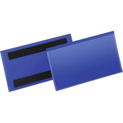 Image de Durable 174207 Lot de 50 pochettes logistiques magnétiques 150x67 mm Bleu