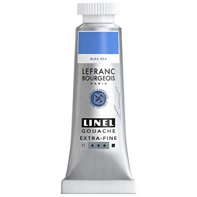 Afbeelding van Lefranc &amp; Bourgeois Linel Gouache Extra Fine Royal Blue 187 14ml