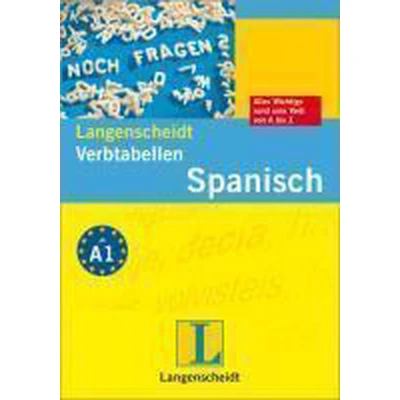 Afbeelding van Langenscheidt Verbtabellen Spanisch