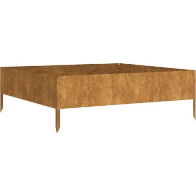 Afbeelding van Plantenbak verhoogd 100x100x33,5 cm cortenstaal