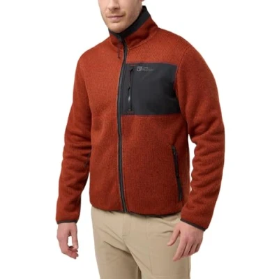 Afbeelding van Jack Wolfskin Kaminfeuer Fleecejas, Heren, Maat: Large, Intense rust