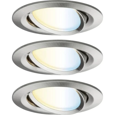 Afbeelding van Paulmann 92441 LED plafondlamp, inbouwlamp 6 W IJzer (geborsteld)