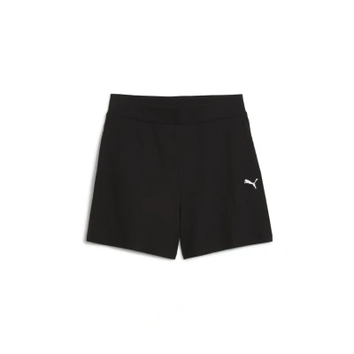 Afbeelding van ESS ELEVATED 5&quot;ribshort met hoge taille voor Dames, Zwart, Maat S PUMA