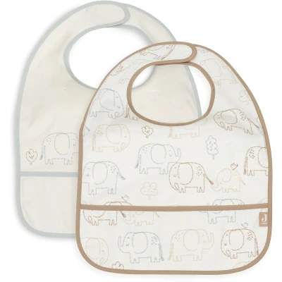 Afbeelding van Jollein Slab Waterproof Elephant Tales 2 Stuks Multicolor