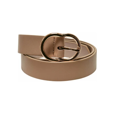 Afbeelding van Urban Classics Small RING Buckle Riem, Maat: Large, Beige gold