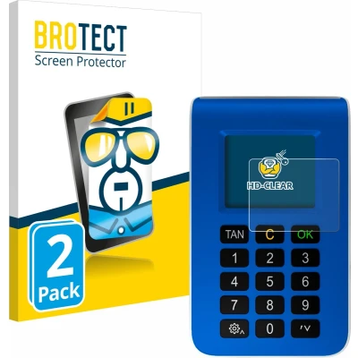 Afbeelding van BROTECT Screenprotector voor REINER SCT tanJack photo QR Folie Beschermfolie transparant (2 Stuks)