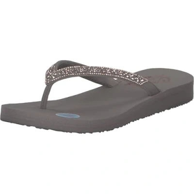 Afbeelding van Skechers Meditation Butterfly Garden Dames Slippers Taupe Maat 36