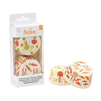 Afbeelding van Cupcake Cups Paashaas Ø50x32(h)mm 36 stuks