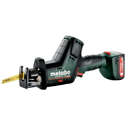 Afbeelding van METABO SSE 12 BL 12V PowerMaxx accu reciprozaag in metaBOX 145 (2 x 2,0Ah en lader) 602322500