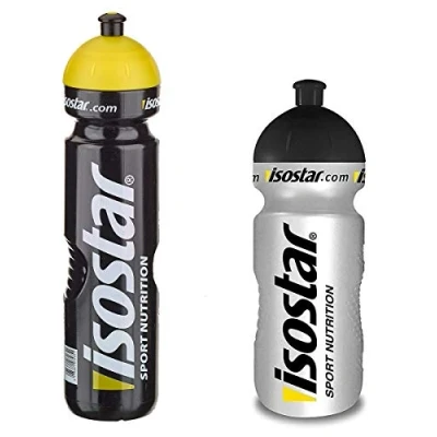 Afbeelding van Isostar Sportwaterfles, 500 650 ml + 1000 ml, BPA vrij, waterfles voor hardlopen, fietsen, gymnastiek, wandelen, push &amp; pull sluiting, praktisch en waterdicht