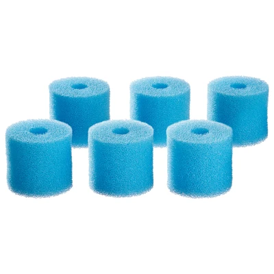 Afbeelding van Oase Voorfiltermousse Set 6 Biomaster 45ppi Filtermateriaal 18x5x25 cm Blauw