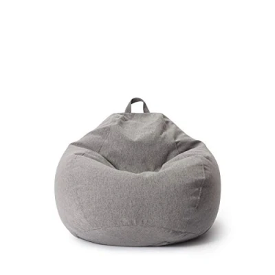 Afbeelding van Lumaland Comfort Line Indoor Zitzak M 70x80x50cm / 120l Lichtgrijs