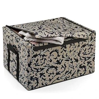 Afbeelding van Reisenthel Storagebox L Opbergbox 58L Baroque Marble Zwart