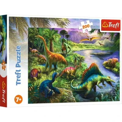 Image de Trefl, Puzzle, Dinosaures Prédateurs, 200 Pièces, pour Enfants à partir de 7 ans