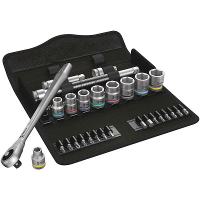 Afbeelding van Wera 8100 SB 10 Zyklop 05004050001 Dopsleutelset Inch 3/8 29 delig