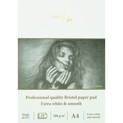 Afbeelding van SMLT Tekenblok Professional Bristol A4 308gr 10 vel.