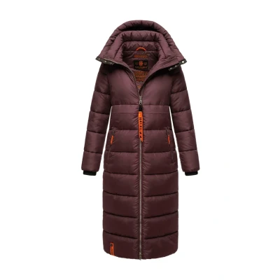 Afbeelding van Navahoo Kristallblume Winterjas, Dames, Maat: Small, Dark red melange