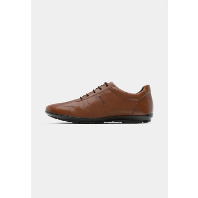 Afbeelding van Geox UOMO Symbol Sportieve veterschoenen, Heren, Maat: 47, Brown Leer