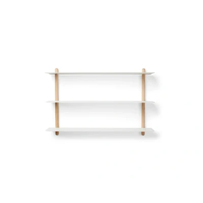 Afbeelding van Gejst Nivo wandplank A Eiken wit design Böttcher en Kayser