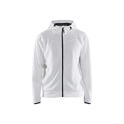 Afbeelding van Blåkläder Schilders Hoodie met Rits 33632526 Wit/Donkergrijs Maat L