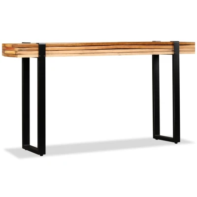 Afbeelding van Wandtafel verstelbaar massief gerecycled hout