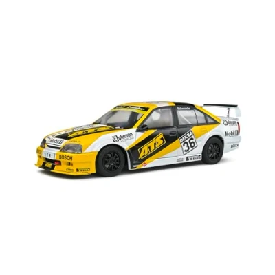 Afbeelding van het 1:18 gegoten model van De Opel Omega Evo 500 Team Irmscher #36 DTM 1992. rijder was F. Engstler. fabrikant schaalmodel is Solido. Dit alleen online verkrijgbaar