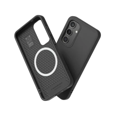 Afbeelding van RHINOSHIELD Hoesje compatibel met [Galaxy S24] SolidSuit Magsafe dunne hoes schokabsorberende technologie en premium matte afwerking zwart