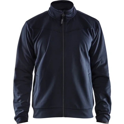 Afbeelding van Blaklader Service sweatshirt met rits 3362 2526 Donker marineblauw/Zwart M