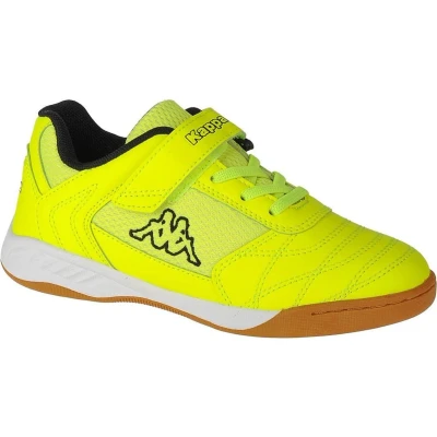 Afbeelding van Kappa Damba Unisex Trainingsschoen voor kinderen, Maat: 28, Yellow/black Imitatieleer/ textiel