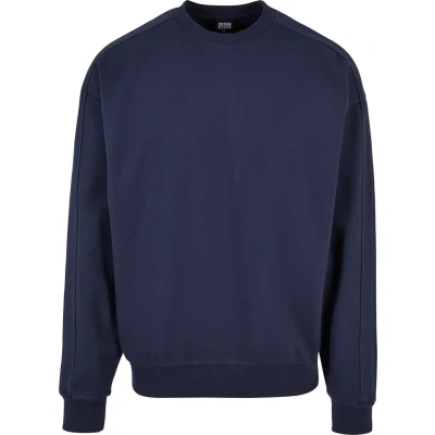Afbeelding van Urban Classics Heavy Terry Garment DYE CREW Sweater, Heren, Maat: Medium, Bottlegreen