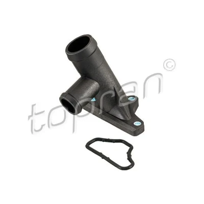 Afbeelding van TOPRAN 100 260 Flens Kunststof Cilinderkop, Voor, Langs Met afdichtring VOLKSWAGEN: GOLF 2, Passat B3/B4 Saloon, Jetta SEAT: TOLEDO 1