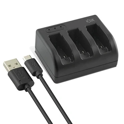 Afbeelding van GoPro batterijoplader KSIX Hero 5 USB C Zwart