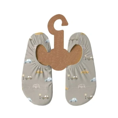 Afbeelding van Slipstop chaussures de plage antidérapantes pour enfant, sport, bain, vacances, unisexe, protection solaire UPF 50+, Cars Naturel, 33/35 EU