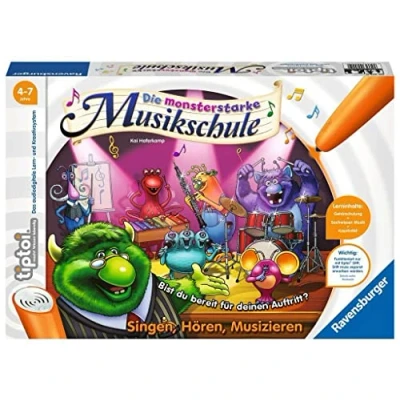 Afbeelding van Ravensburger tiptoi Spel 00555 Monsterstarke muziekschool leerspel vanaf 4 jaar, singen hoen muziek: zingen, horen, muziek