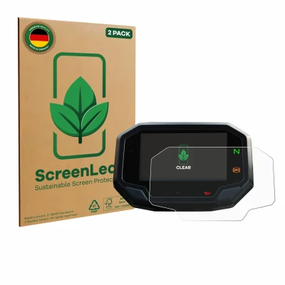 Afbeelding van ScreenLeaf Screenprotector voor Kawasaki Ninja 650 / 1000SX 2020+ Duurzame schermbescherming Folie Beschermfolie transparant (2 Stuks)