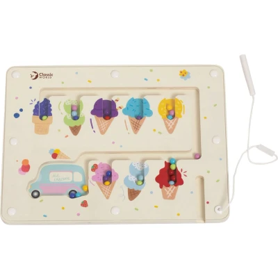 Afbeelding van Classic World Houten Kleuren Match Spel Ijsjes Magnetisch