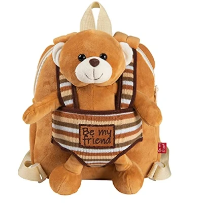 Afbeelding van Perletti Reversible Backpack Benji Bear 1,6 Liter Bruin