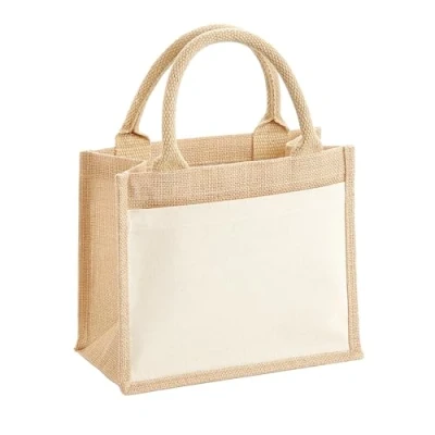 Afbeelding van Cotton Pocket Jute Gift Bag (Natuurlijk)
