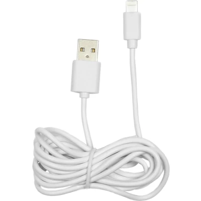 Afbeelding van Benson Mobiele Oplader USB naar Lightning Kabel 2 meter Wit