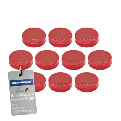 Image de magnetoplan Aimants Ergo &quot;moyen&quot; , rouge