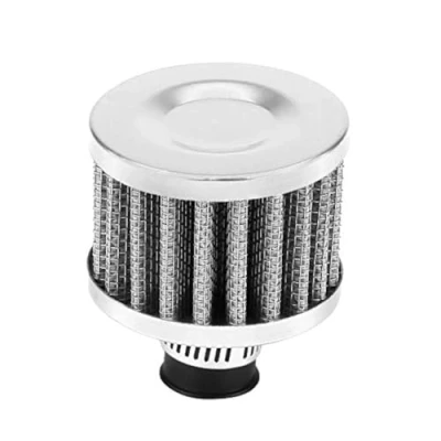 Afbeelding van Universeel autoluchtfilter, 13 mm, ronde conische koude luchtinlaatfilter (zilver)
